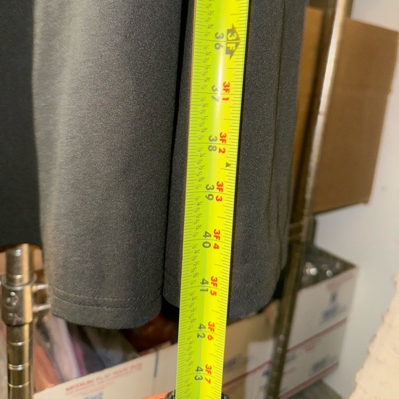 Women's Black A-line Fit Flare Midi Dress 3/4 Sleeve Elegant Zipper Modest - Picture 11 of 11